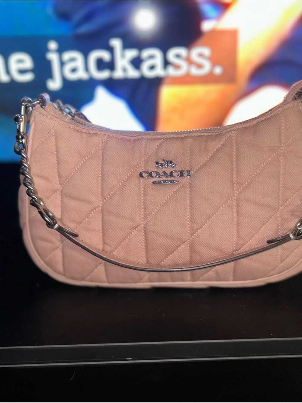Coach Quilted Shoulder Bag in Dusty Rose